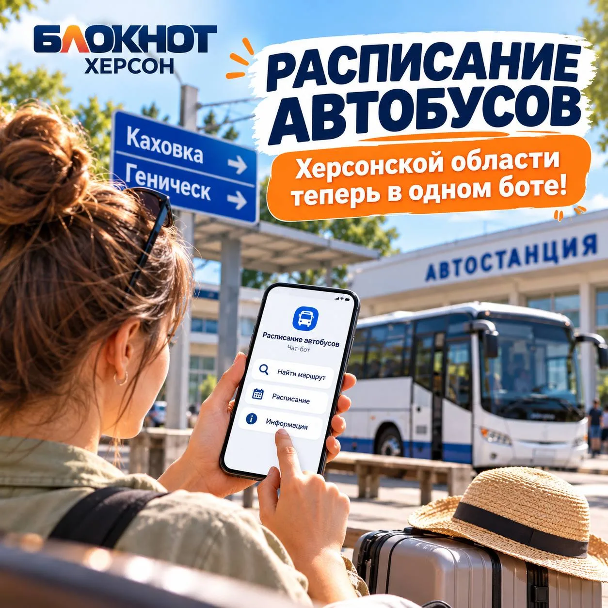 🚌 Расписание автобусов Херсонской области теперь в одном боте