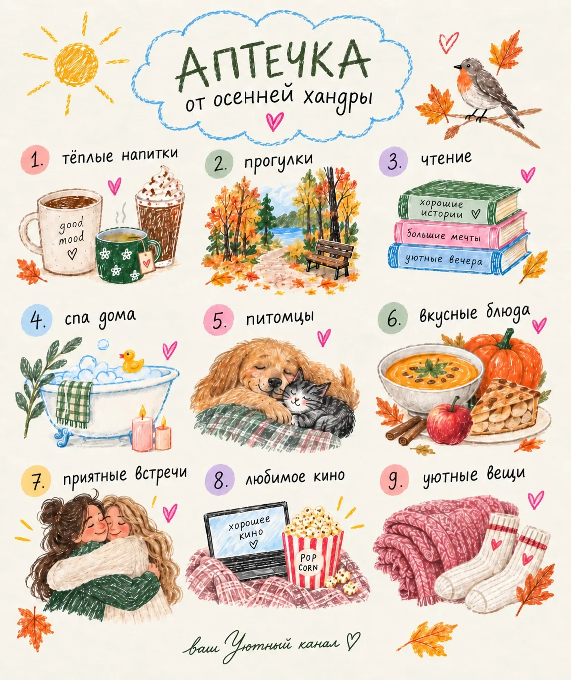 🍂Осенью особенно нужны свои маленькие «лекарства» от серых дней