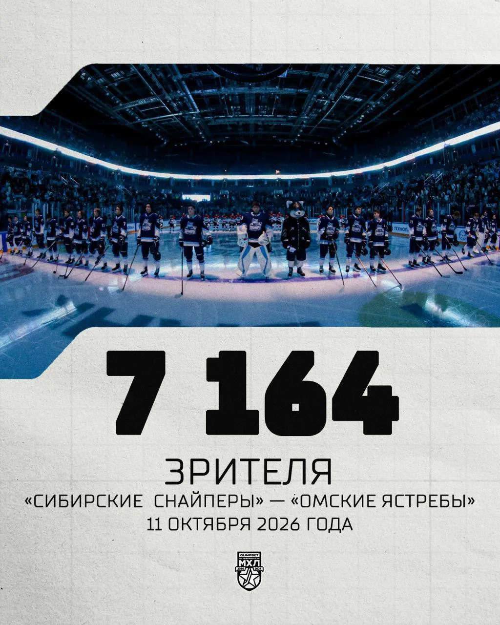 🎯 Молодёжное «Сибирское дерби» сегодня посетили 7164 зрителя!