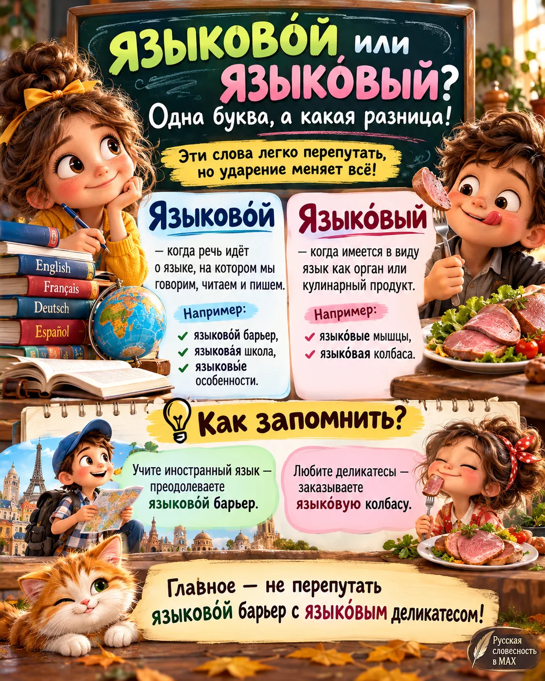 👅 Одно ударение — и смысл уже другой!