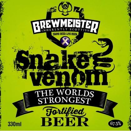 🫣❗🍺 🔉🇬🇧Snake Venom — это креплёное пиво высокой крепости, произведённое пивоварней...