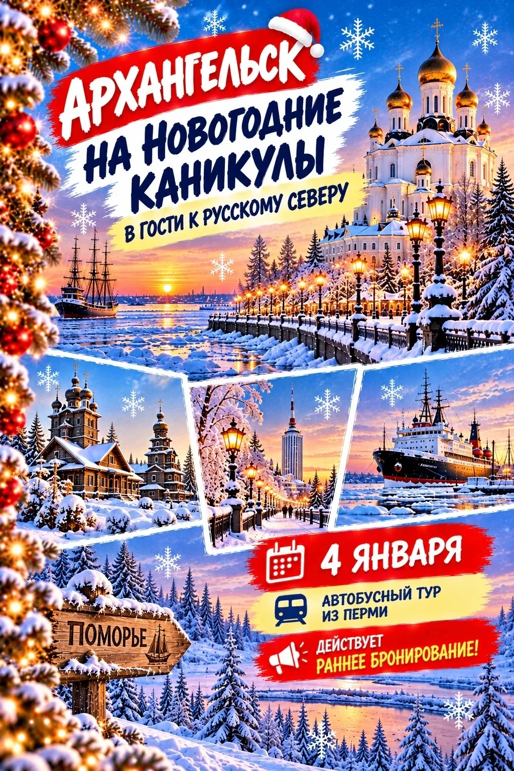 ❄ АРХАНГЕЛЬСК НА НОВОГОДНИЕ КАНИКУЛЫ — В ГОСТИ К РУССКОМУ СЕВЕРУ ПО АКЦИИ! 🌲