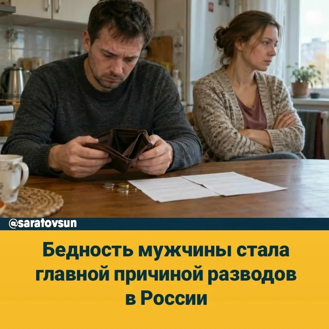 💔 Бедность назвали главной причиной разводов