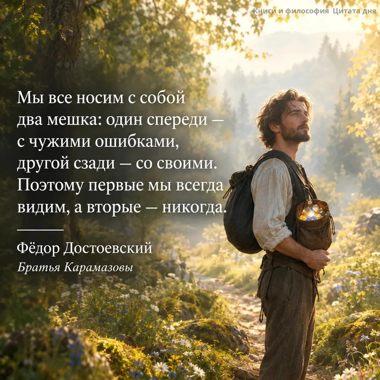 Мы устроены так, что чужие промахи всегда на виду, а собственные спрятаны за спиной. Эт...