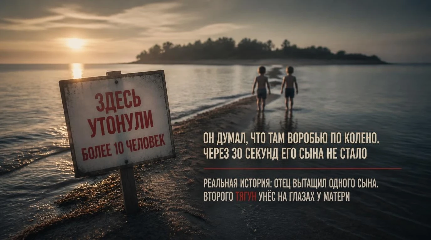 «Там воробью по колено»: отец вытащил из воды старшего сына. Младшего тягун унёс за 30 ...