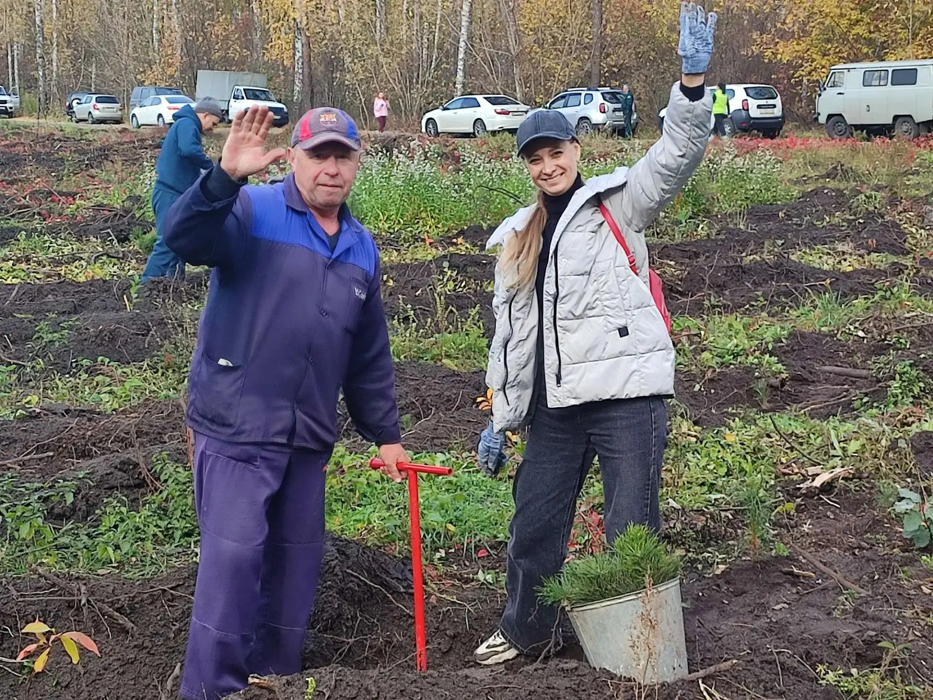 Акция «Сохраним лес» прошла сегодня рядом с НТС «Металлург-3» 🌱🌿