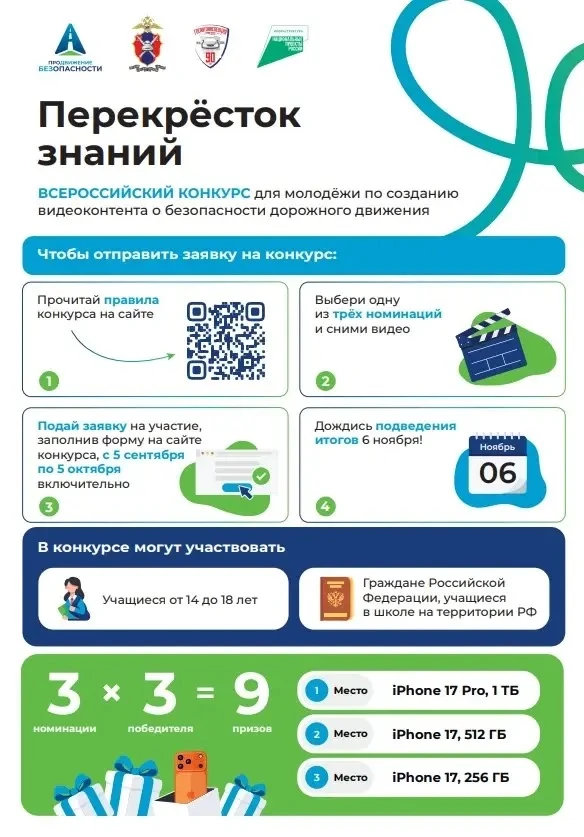 🚦В рамках реализации соцкампании «Продвижение безопасности» проводится Всероссийский к...