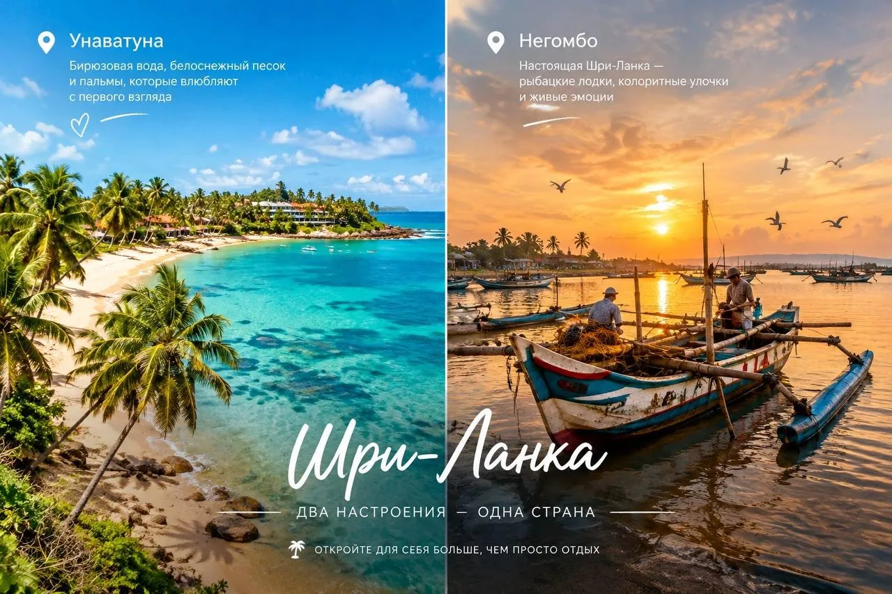 🌴 Шри-Ланка — два настроения, одна страна! 🇱🇰.