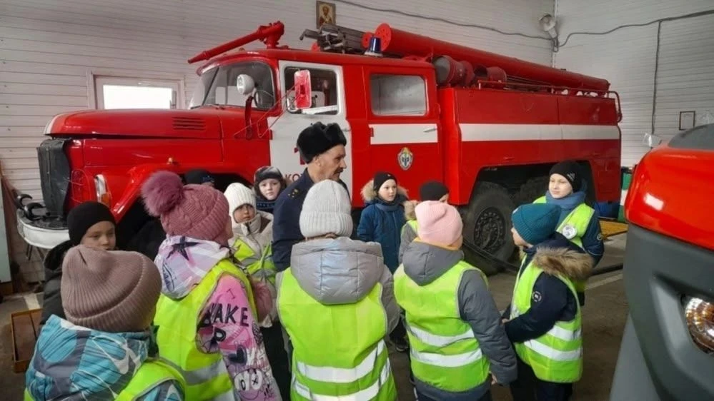 Кожурлинские школьники побывали в гостях у пожарных