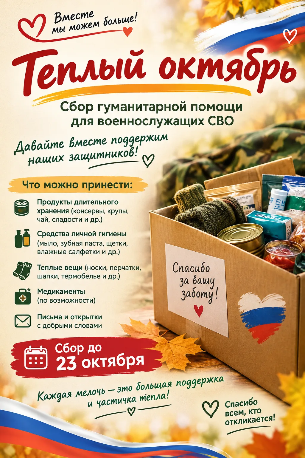 🍂 Акция «Тёплый октябрь» ❤️