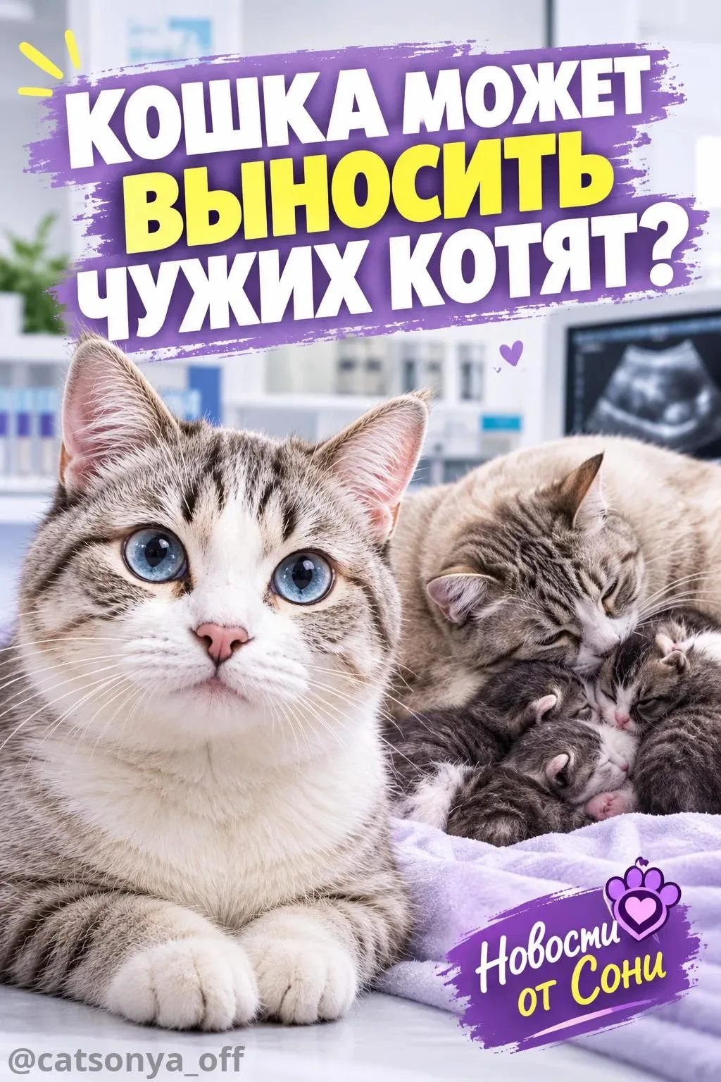 СУРРОГАТНОЕ МАТЕРИНСТВО У КОШЕК: МОЖЕТ ЛИ ОДНА КОШКА ВЫНОСИТЬ КОТЯТ ДЛЯ ДРУГОЙ? 🐱