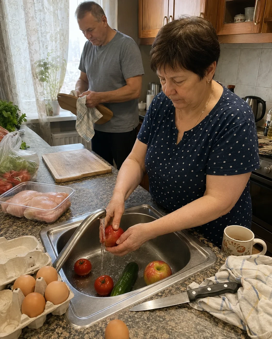 Курицу — не мыть, яблоко — мыть. А что делать с яйцами?