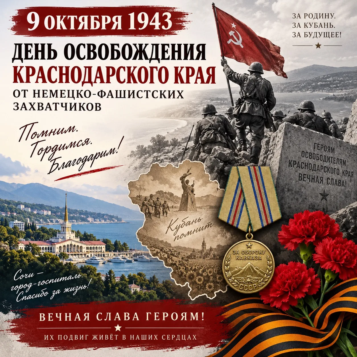 🇷🇺 Сегодня мы отмечаем важную историческую дату – День освобождения Краснодарского кр...