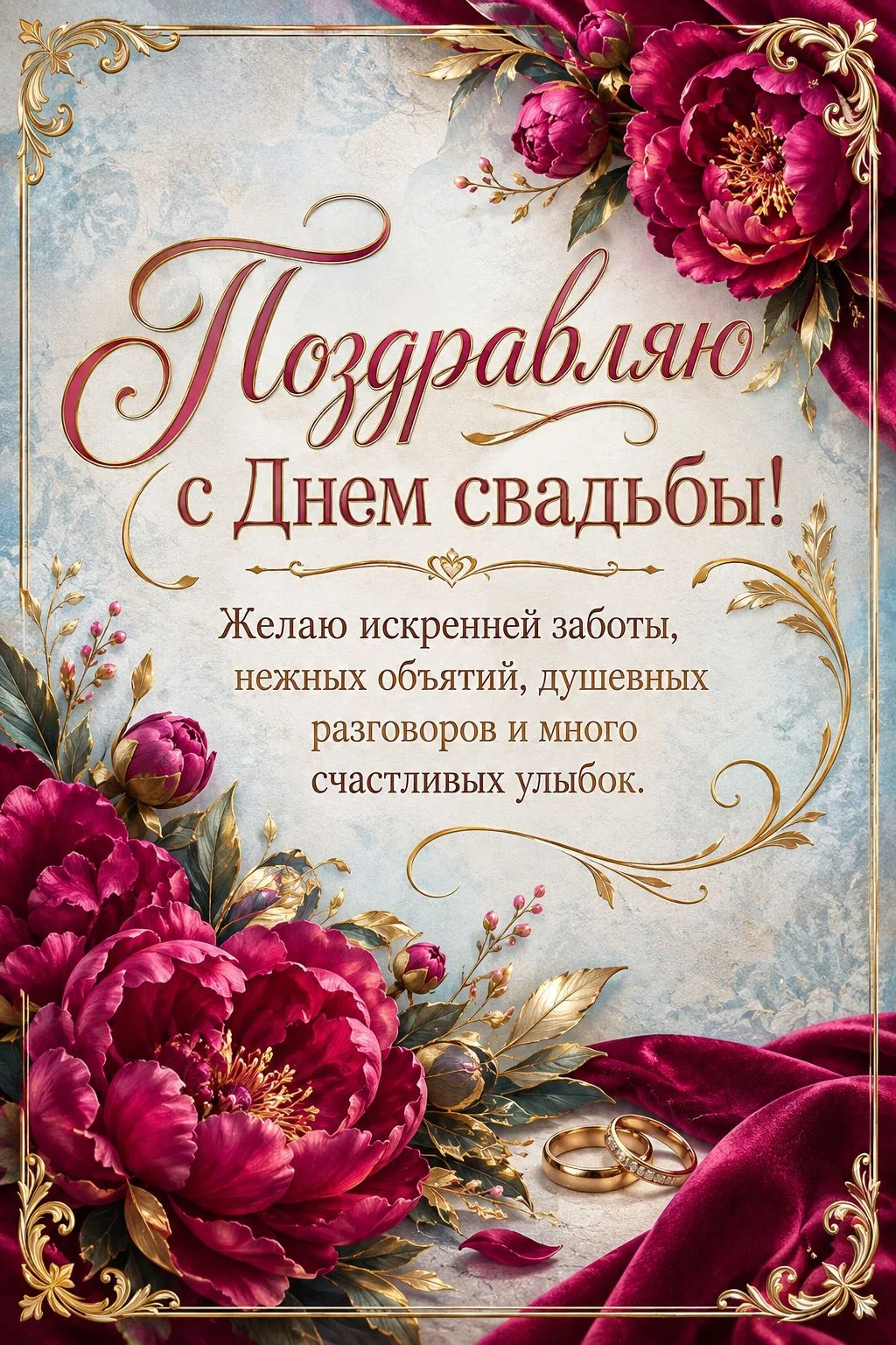 ❤️ Открытки с Днем Свадьбы