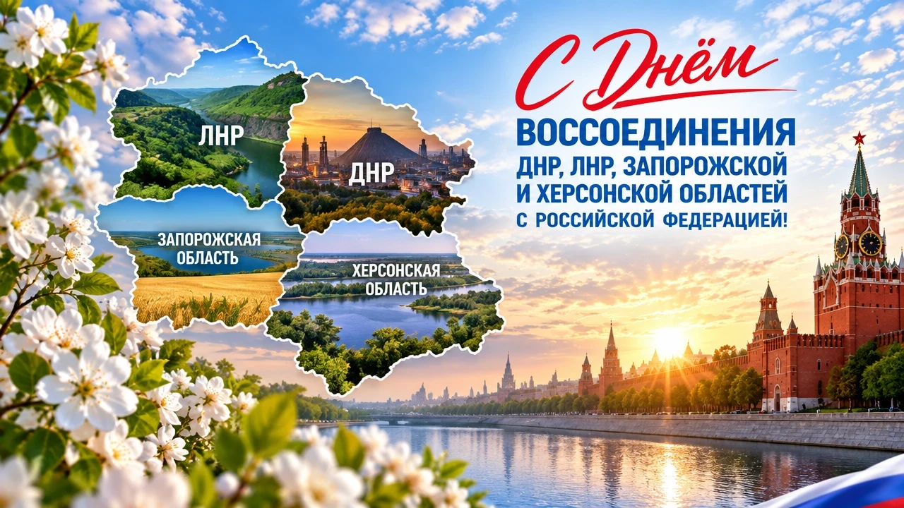 Сегодня особенный день для нашей Республики — День воссоединения Донецкой Народной Респ...
