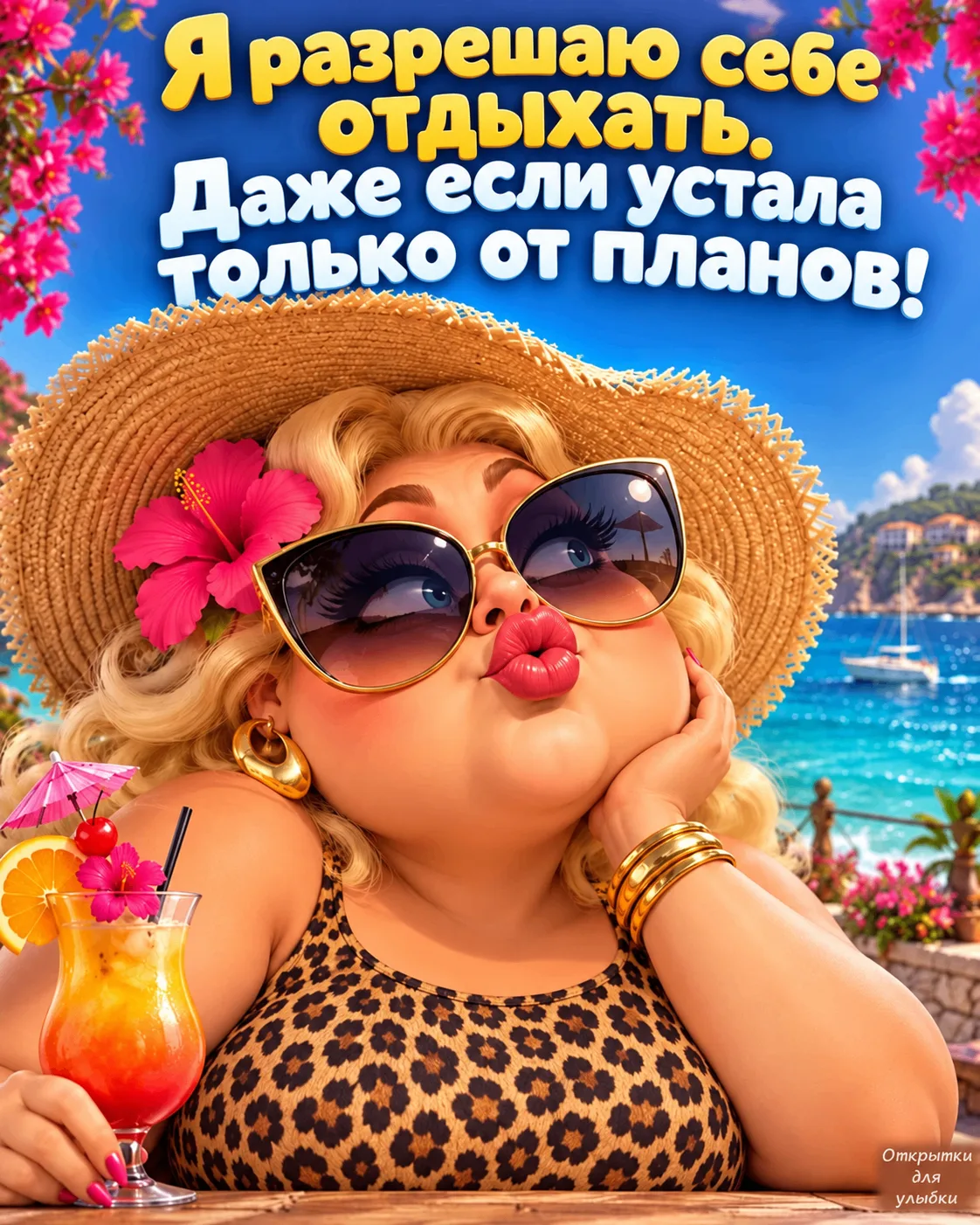 🍹 Совесть пыталась возразить, но я отправила её в отпуск за компанию!