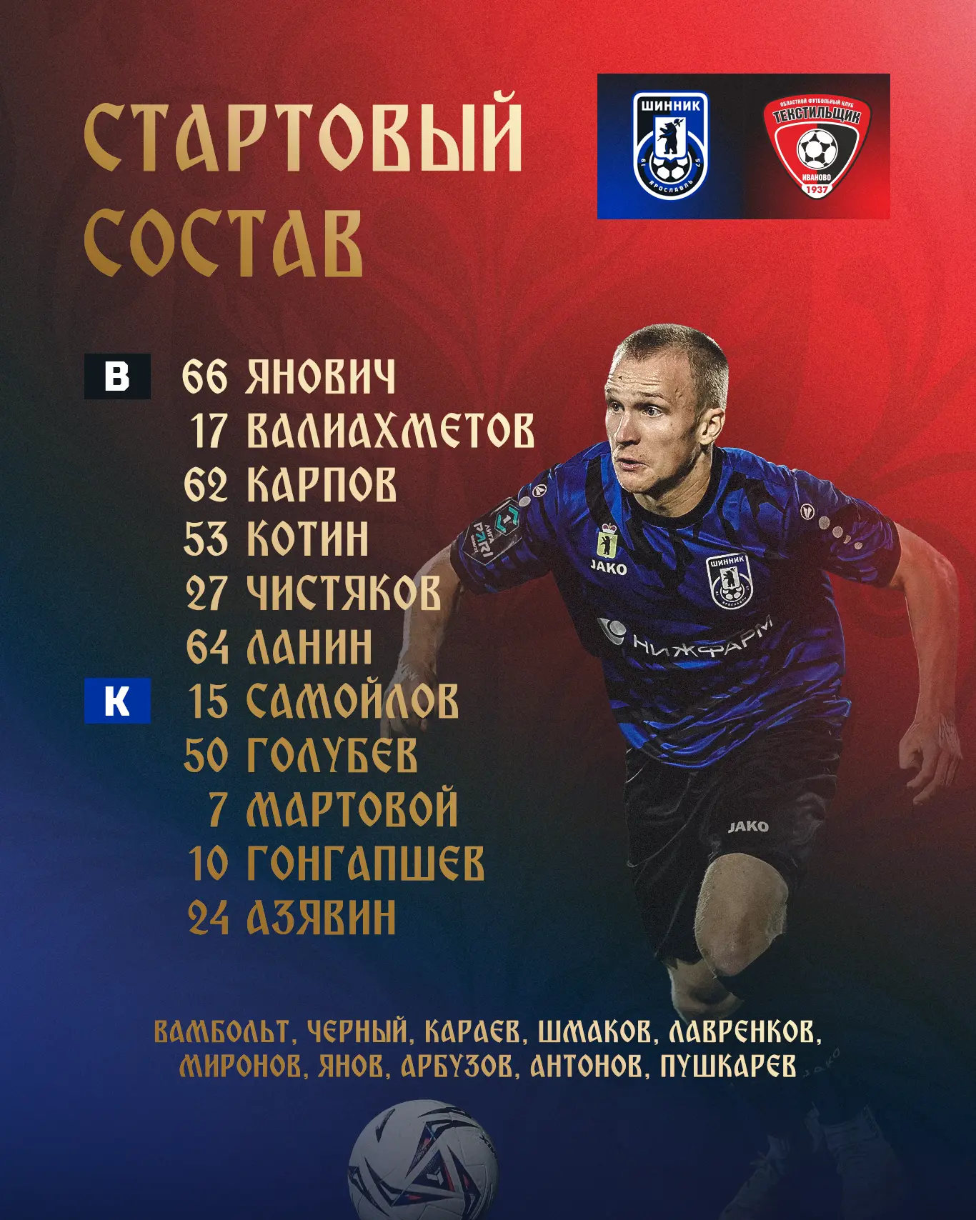 Наш сегодняшний состав