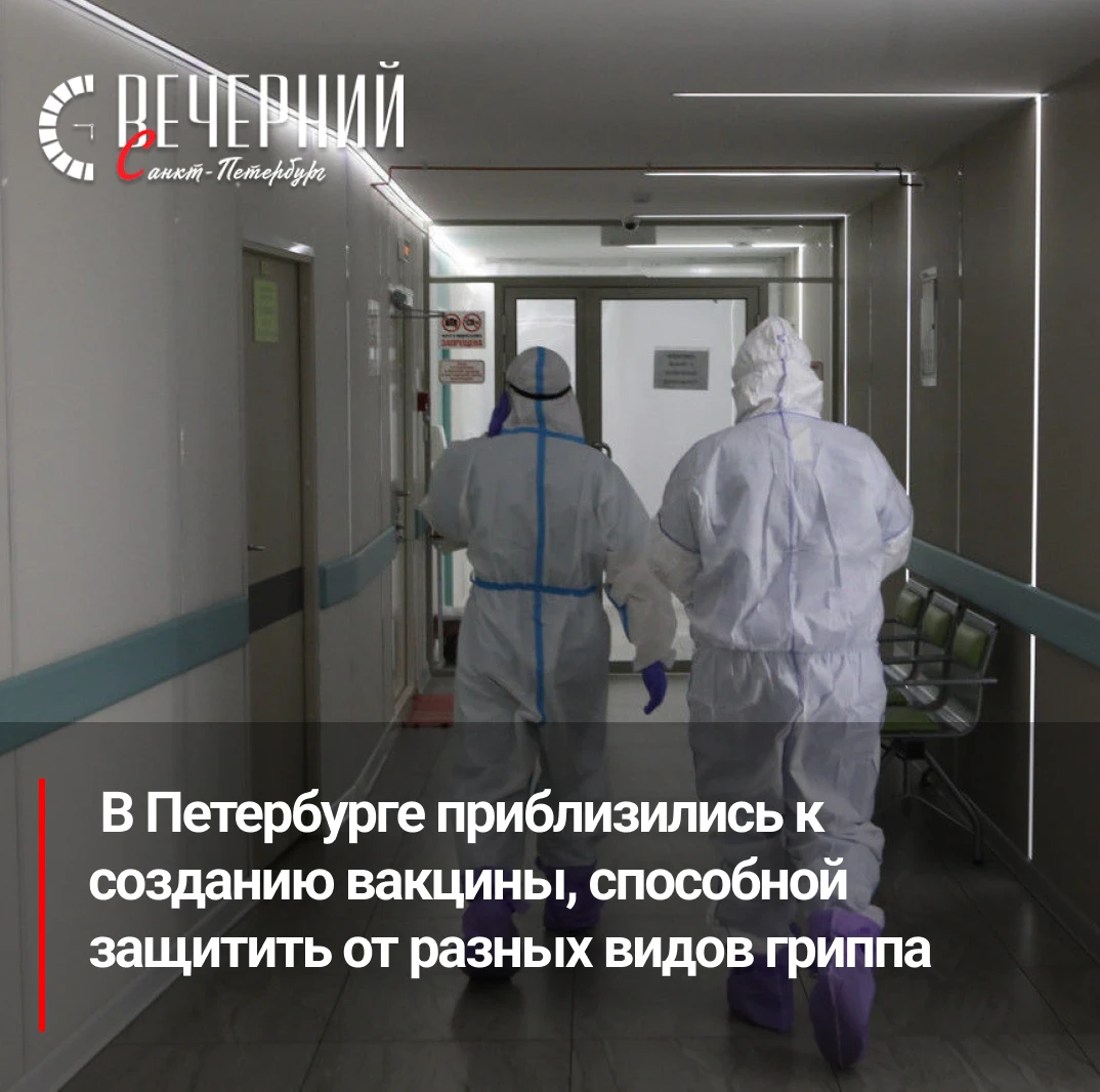 🦠  Петербургские учёные подготовили вакцинный резерв на случай новой пандемии гриппа