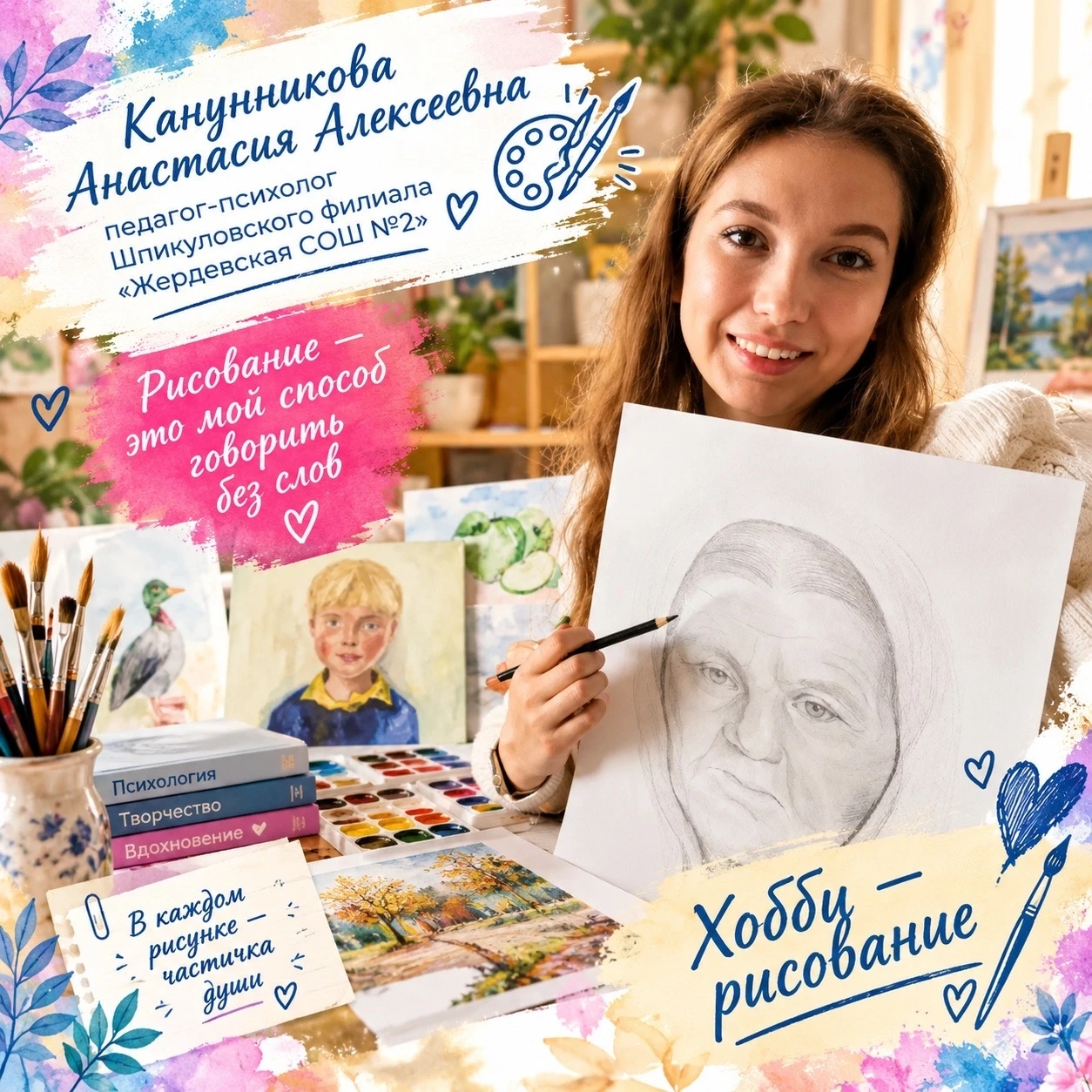 🎨 Продолжаем знакомить с хобби наших педагогов!