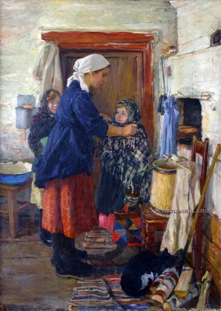 🎨 Тепло родного очага: «Мать» Виктора Киселёва