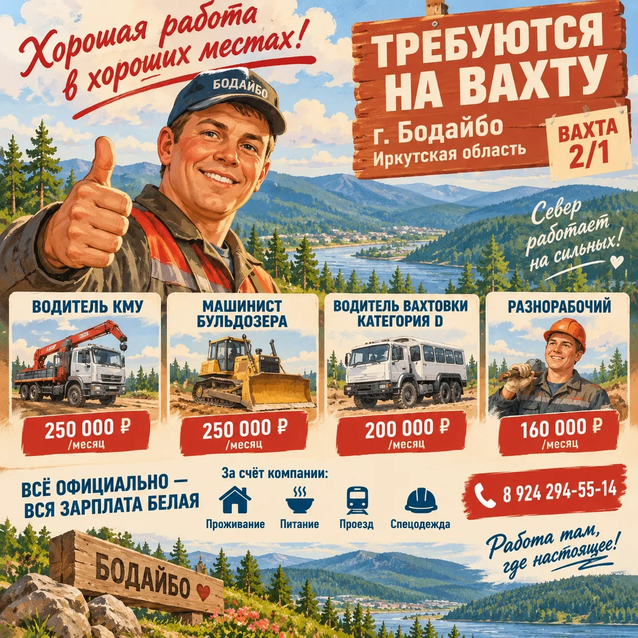 🔥 ТРЕБУЮТСЯ НА ВАХТУ