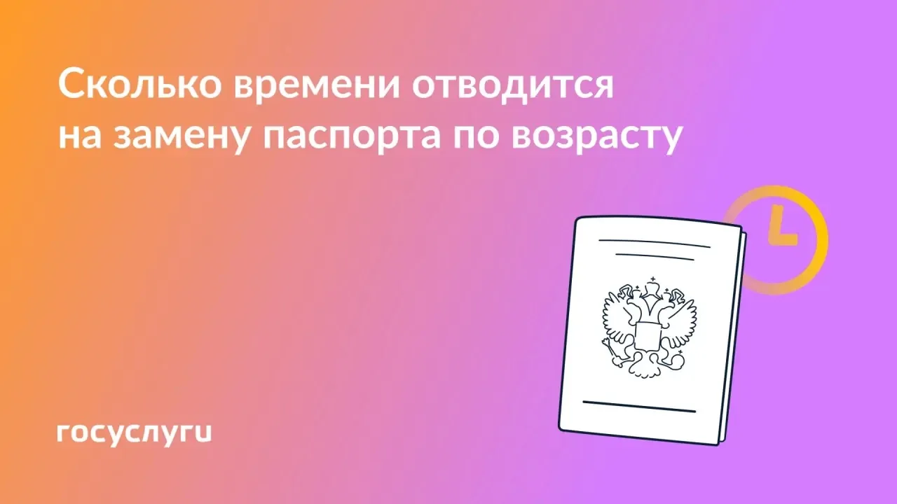 📕 Сколько времени отводится на замену паспорта по возрасту
