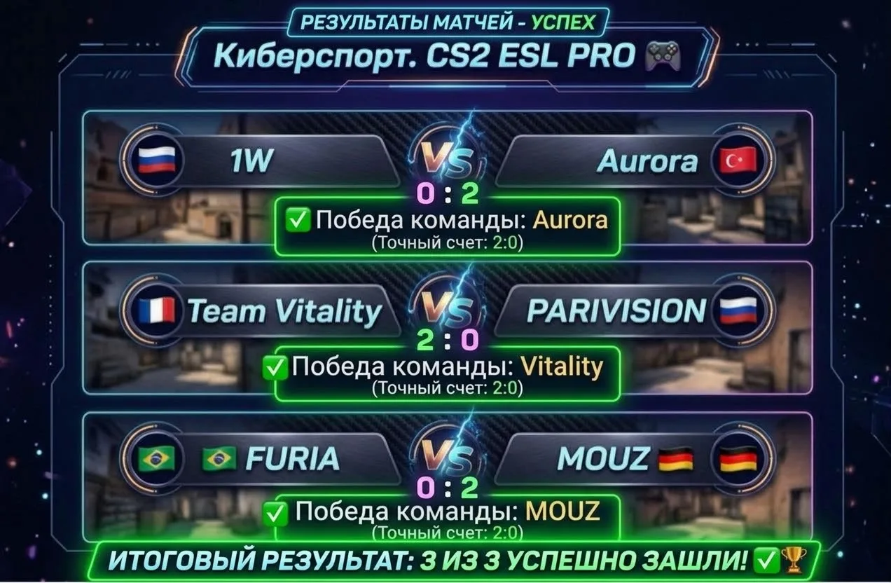 3/3 сделали 💯