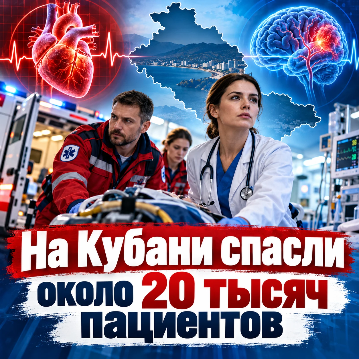 ❤️ На Кубани с начала года врачи спасли около 20 тысяч пациентов с инфарктами и инсультами