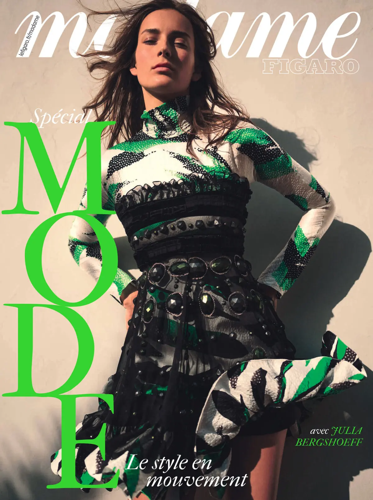 Топ модель Джулия Бергшофф (Julia Bergshoeff) в выпуске журнала Madame Figaro от 28 фев...