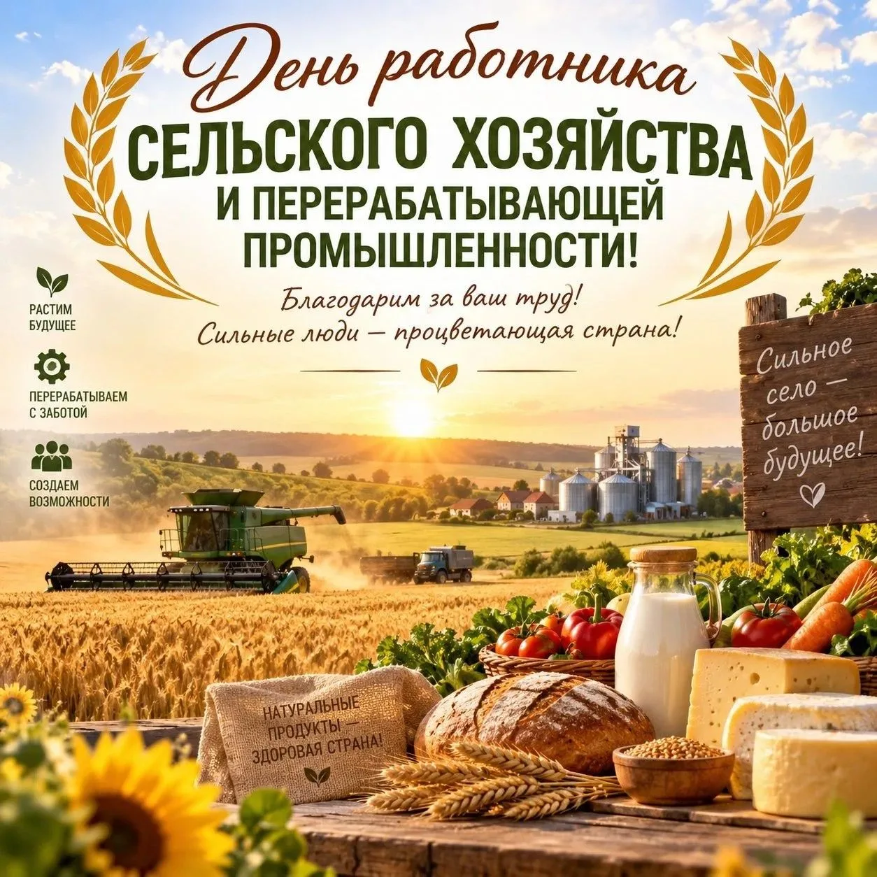 Уважаемые работники сельского хозяйства и перерабатывающей промышленности, дорогие вете...