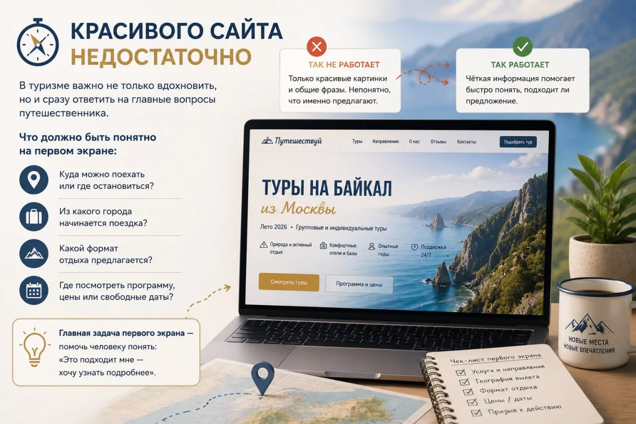 🧭 Красивого сайта недостаточно