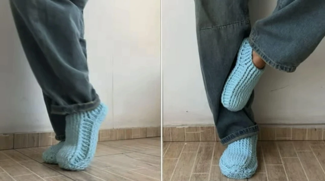 Вяжем Домашние Мягкие Тёплые ТАПОЧКИ 🧦🥿