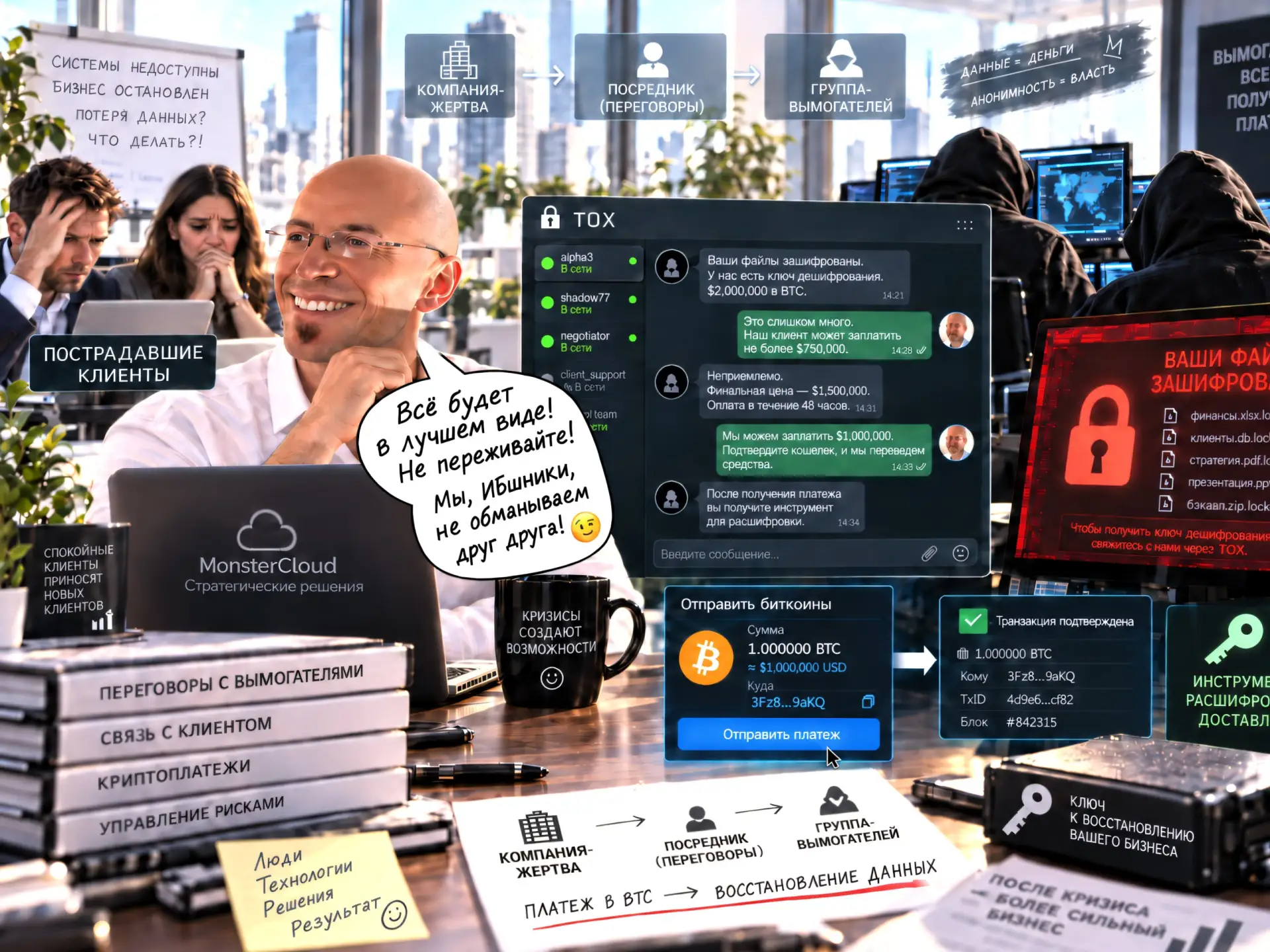 🥷Успешный успех на секретных выплатах 🔒ransomware-вымогателям💸