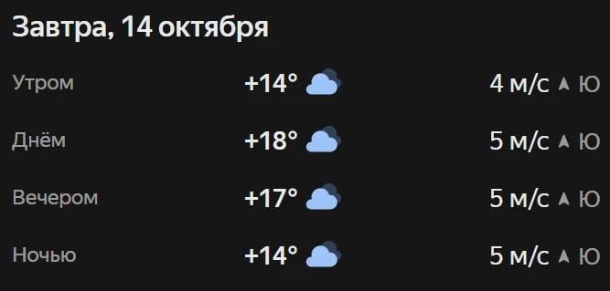Прогноз погоды☀️