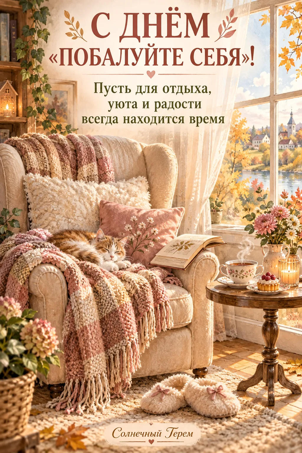 Иногда нужно разрешить себе немного полениться, отложить заботы и просто заняться тем, ...