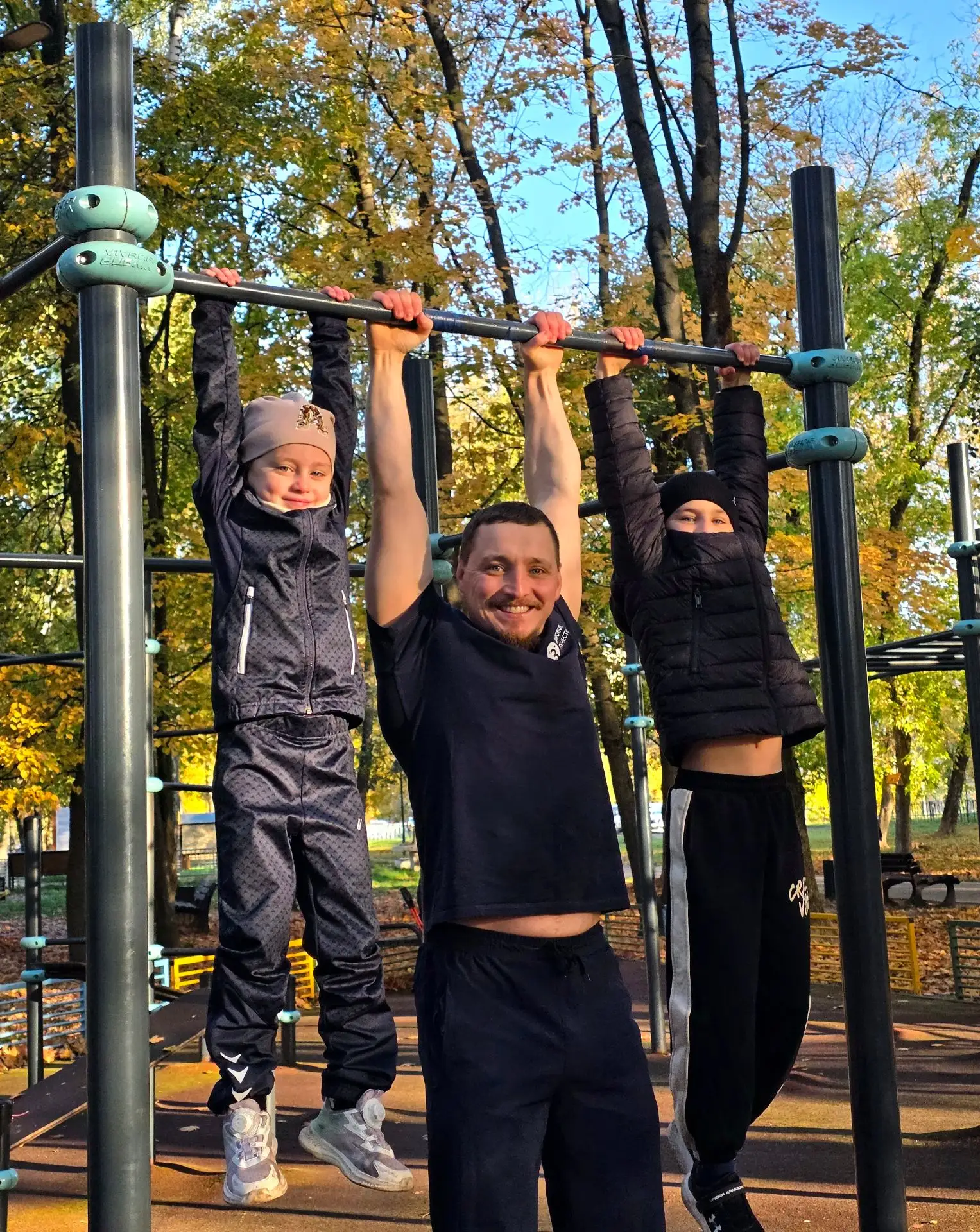 Лучшее утро — в кругу семьи и на спорте❤️