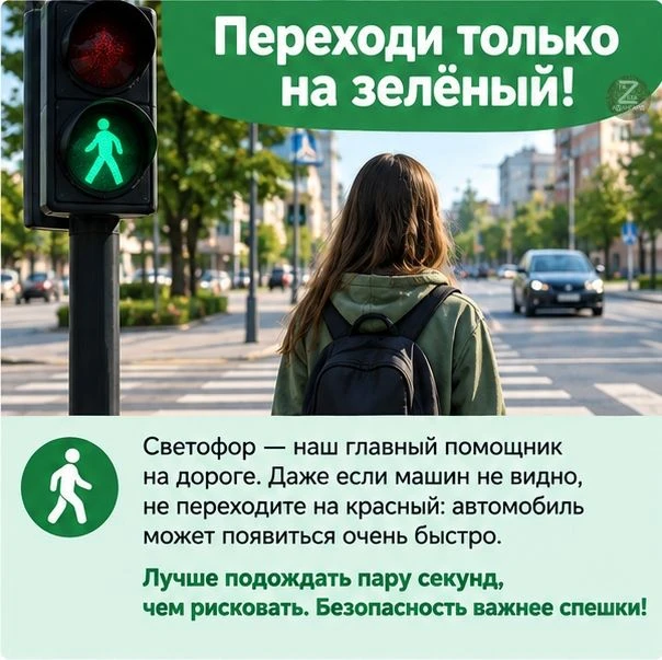 🚦 Безопасность важнее спешки!