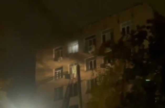 В Туле на Болдина 98 горит офис на 5 этаже