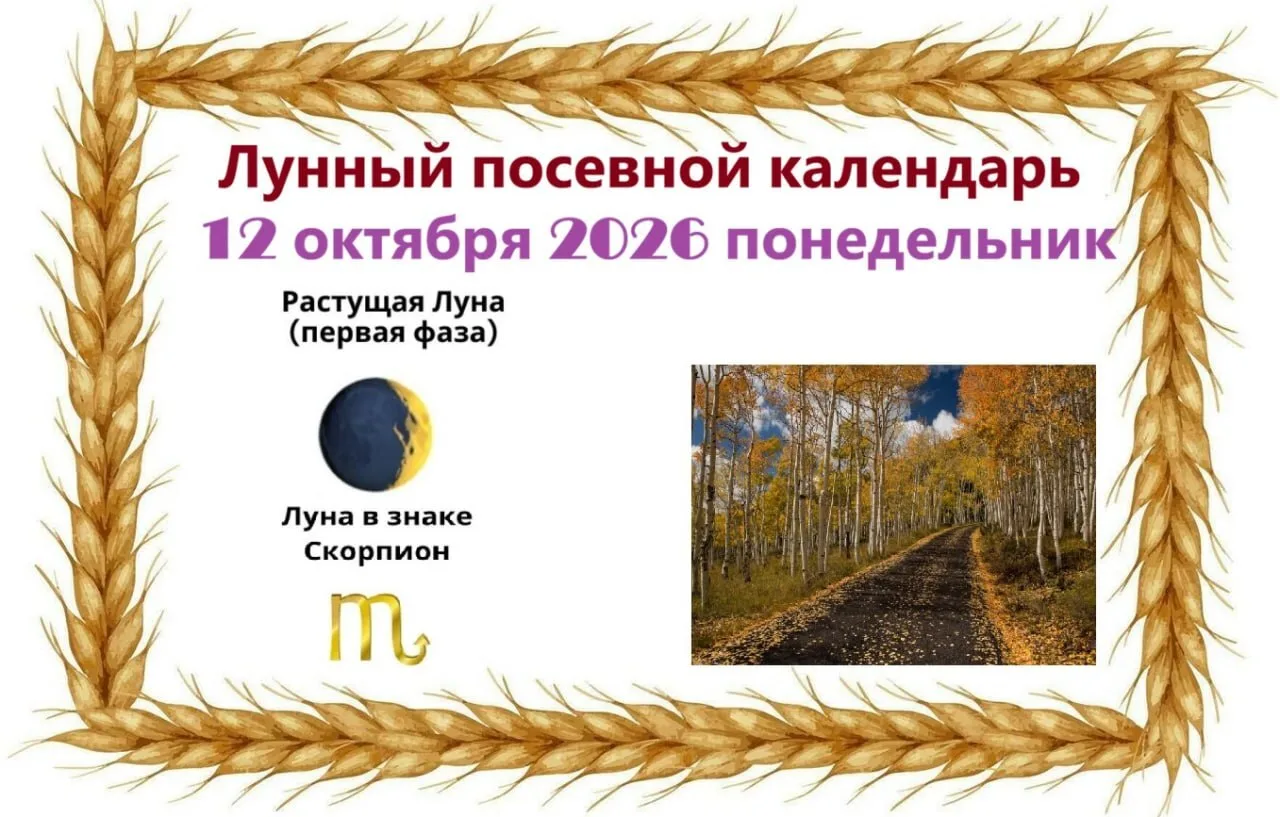 1️⃣2️⃣ октября, понедельник