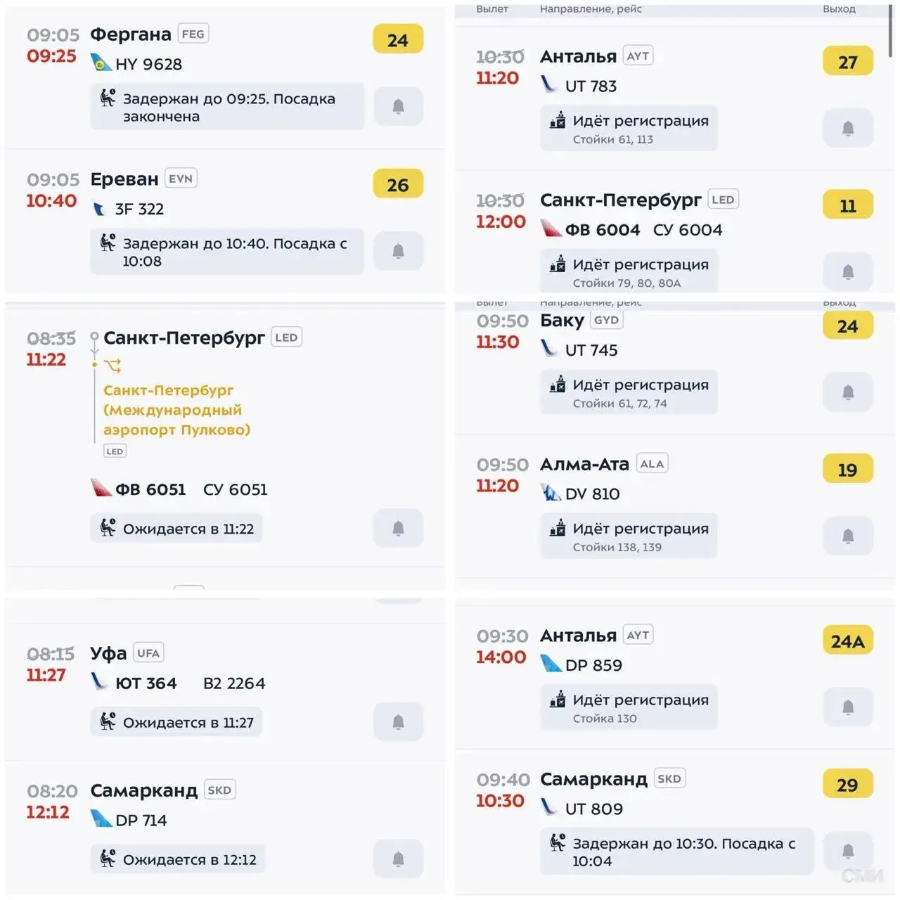 🤯 Более 200 рейсов задержаны и отменены из-за атаки БПЛА в аэропортах Москвы