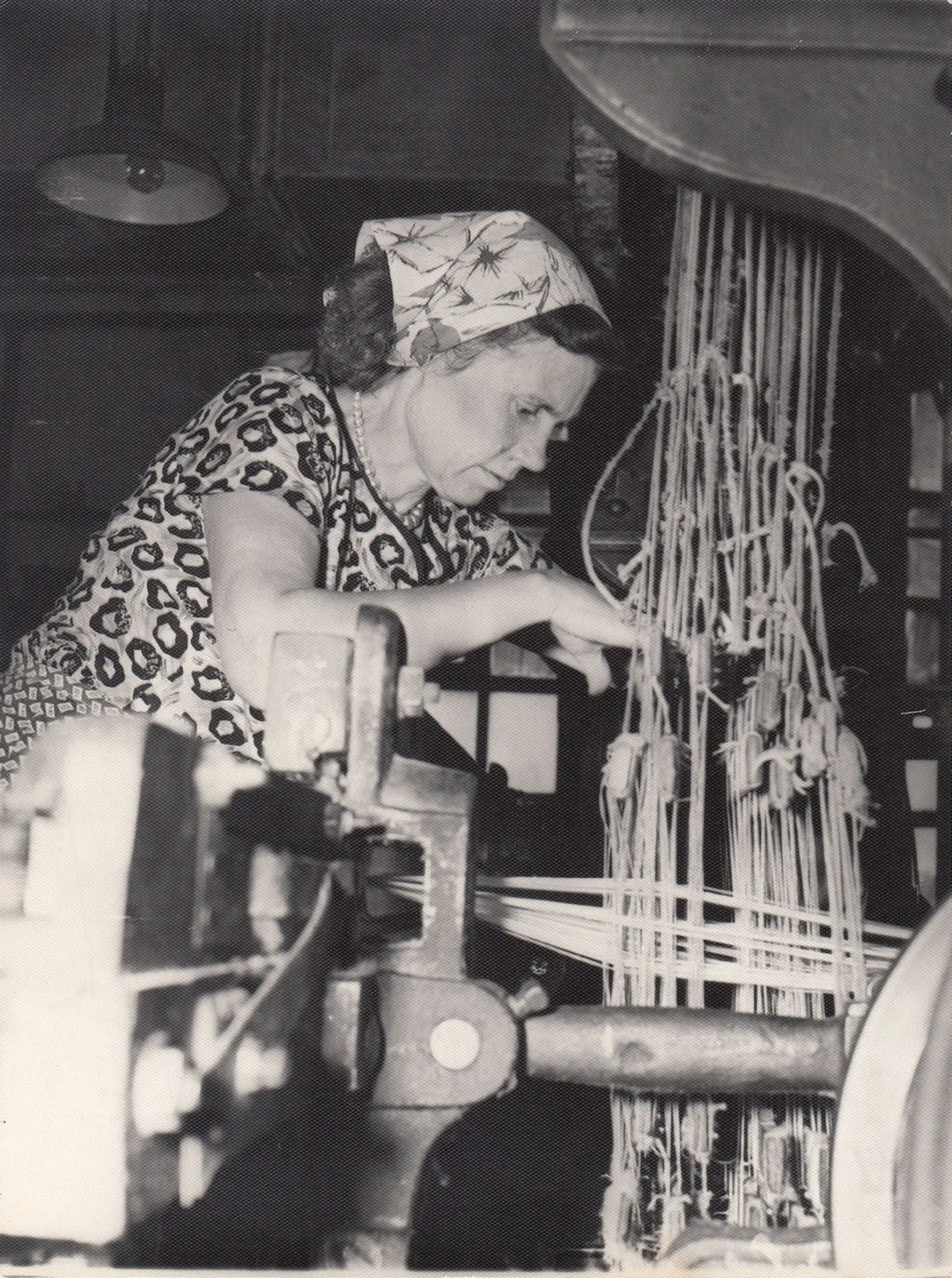 Комарова Е.И. – ткачиха фабрики «Шуйский пролетарий», 1964 год.