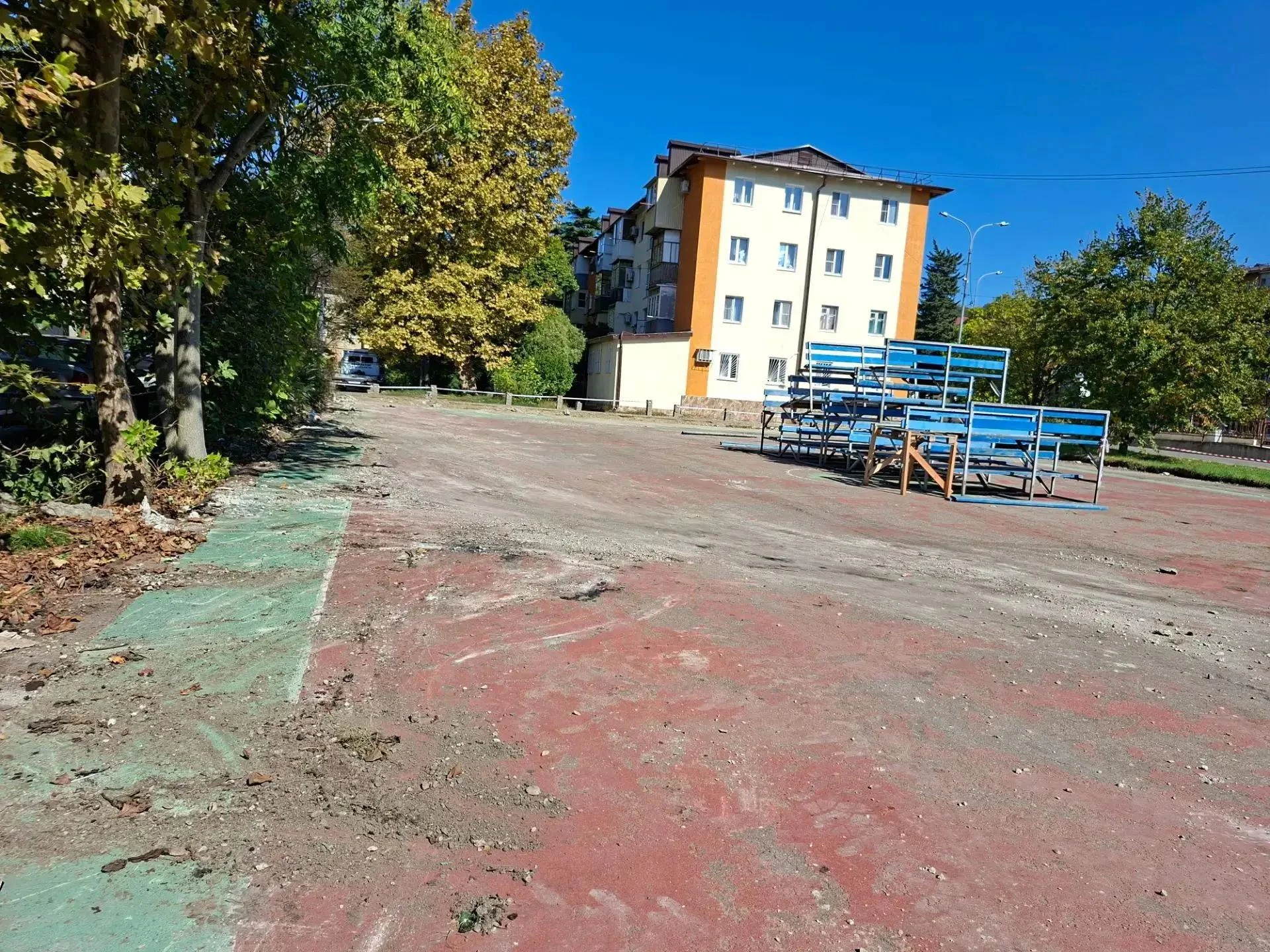 Спортплощадку на улице Фрунзе в Туапсе закроют на капитальный ремонт