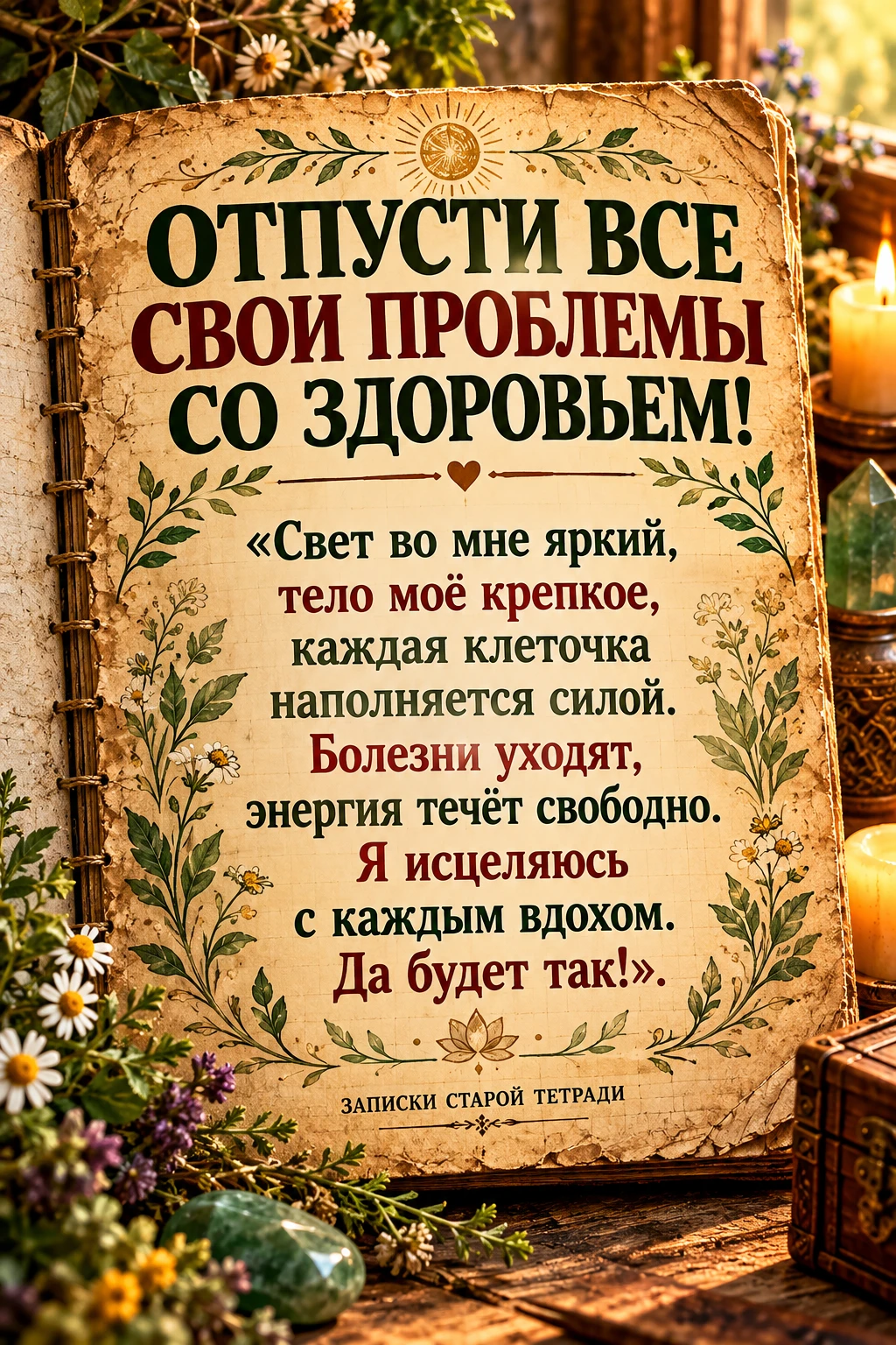 🌿 ШЕПОТОК НА УКРЕПЛЕНИЕ ЗДОРОВЬЯ И ВОССТАНОВЛЕНИЕ СИЛ