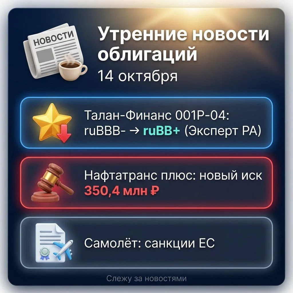 ☀️ Утренние новости облигаций: 14 октября