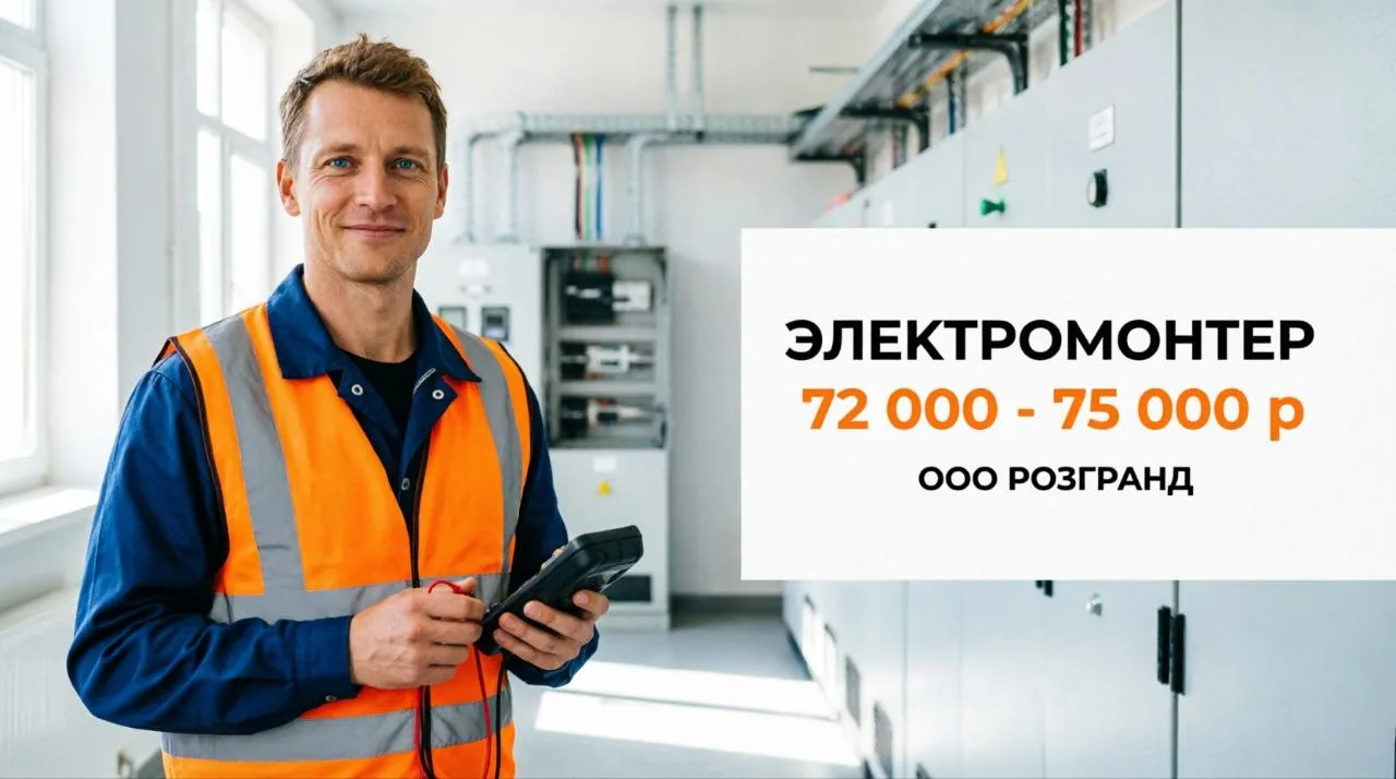 ЭЛЕКТРОМОНТЕР | 72 000 - 75 000 р