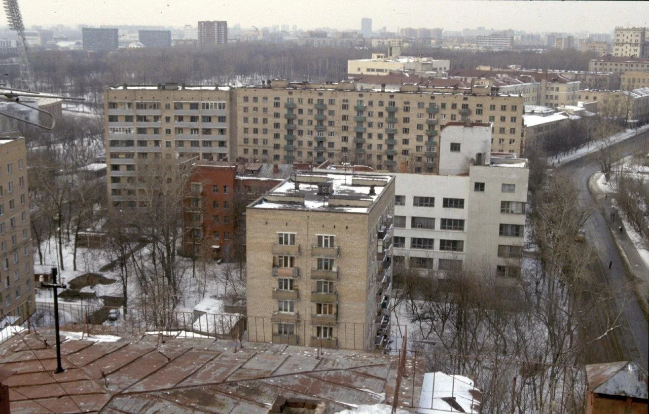 📸 Верхняя Масловка: вид с дома № 3 в конце XX века