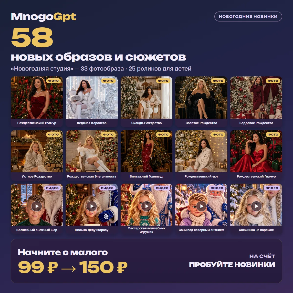 Выходные — время попробовать новинки MnogoGpt