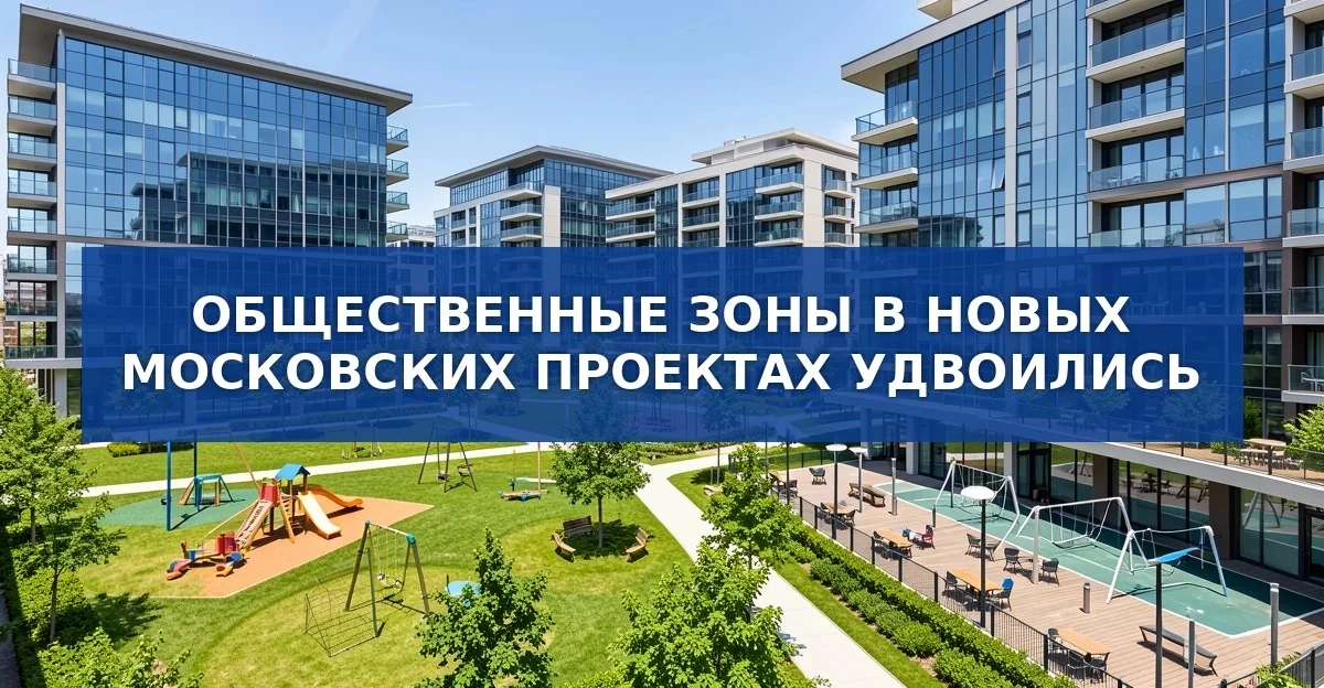 Общественные зоны в новых проектах Москвы удвоились
