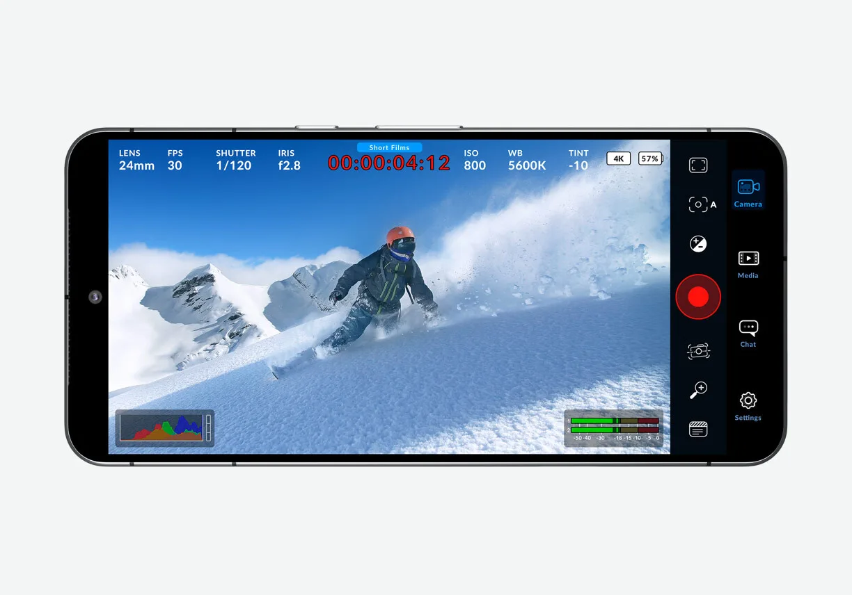 Вышла Blackmagic Camera 3.5 для Android: поиск по настройкам и пресеты прямо с иконки