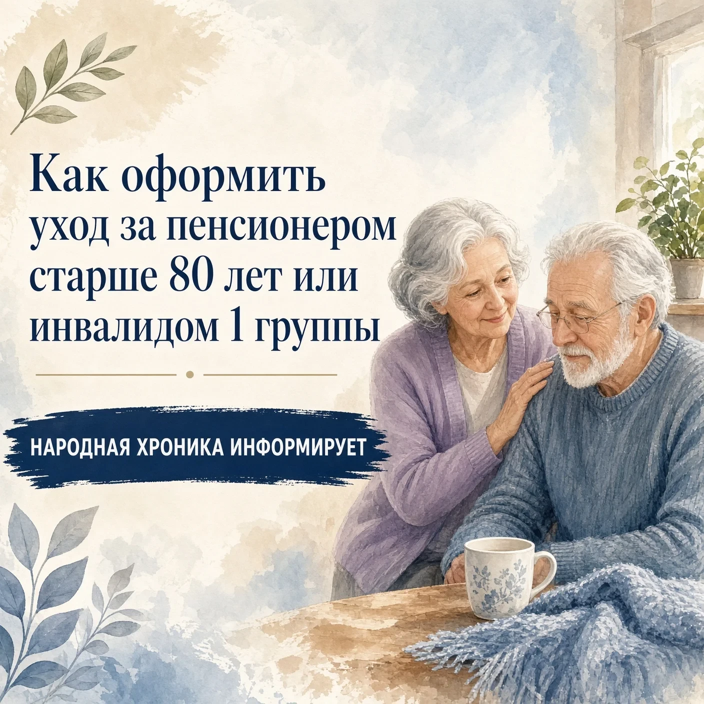 Уход за пожилым человеком или человеком с инвалидностью I группы можно оформить официал...
